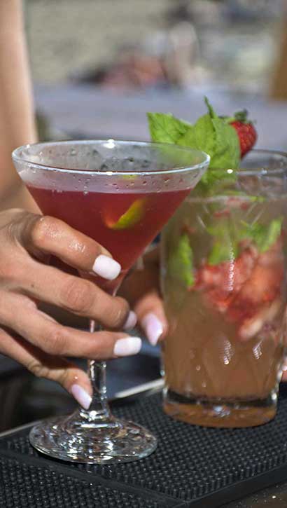 Refreshing cocktails