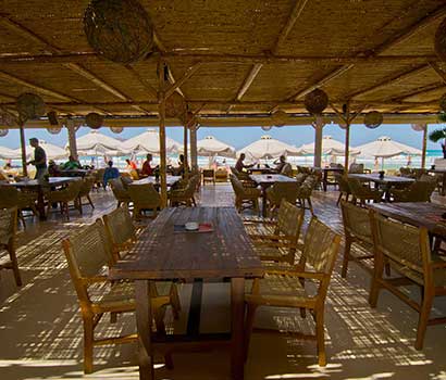 Event space at Trata restaurant in Naxos