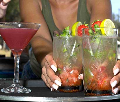 Refreshing cocktails